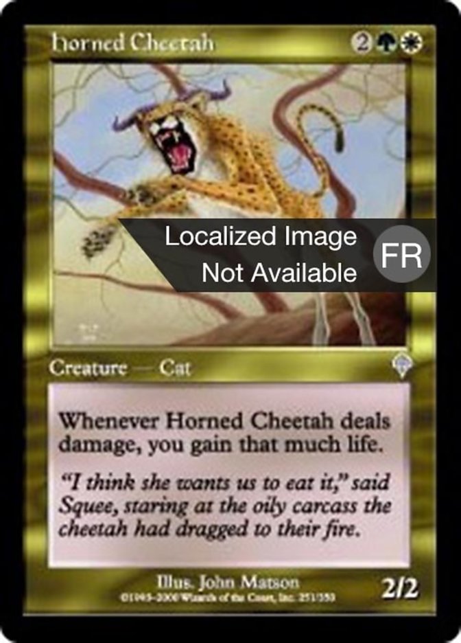 image Guépard cornu