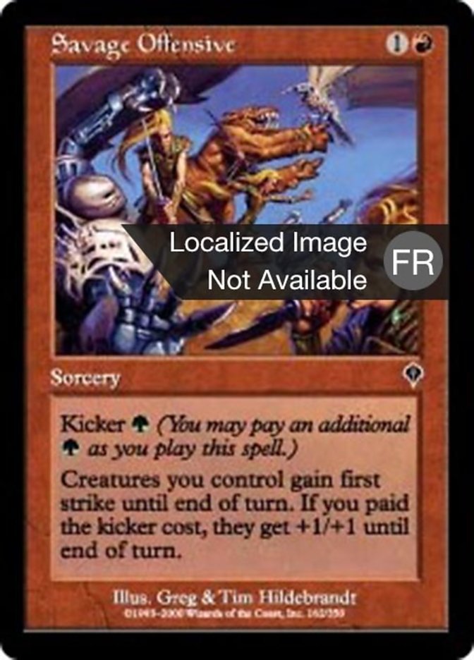 image Offensive sauvage