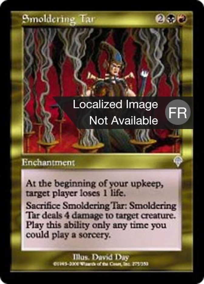 image Goudron fumant