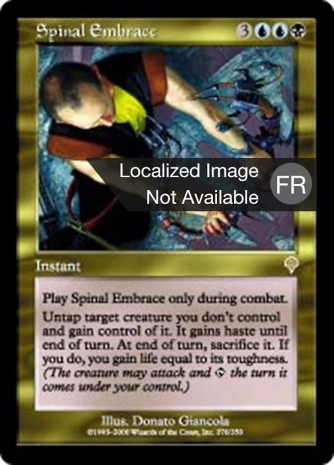 image Étreinte spinale