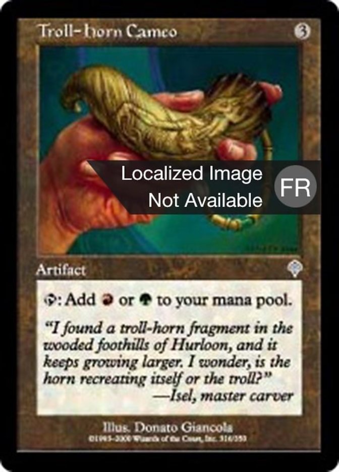 image Camée de corne de troll