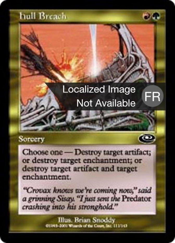 image Trou dans la coque