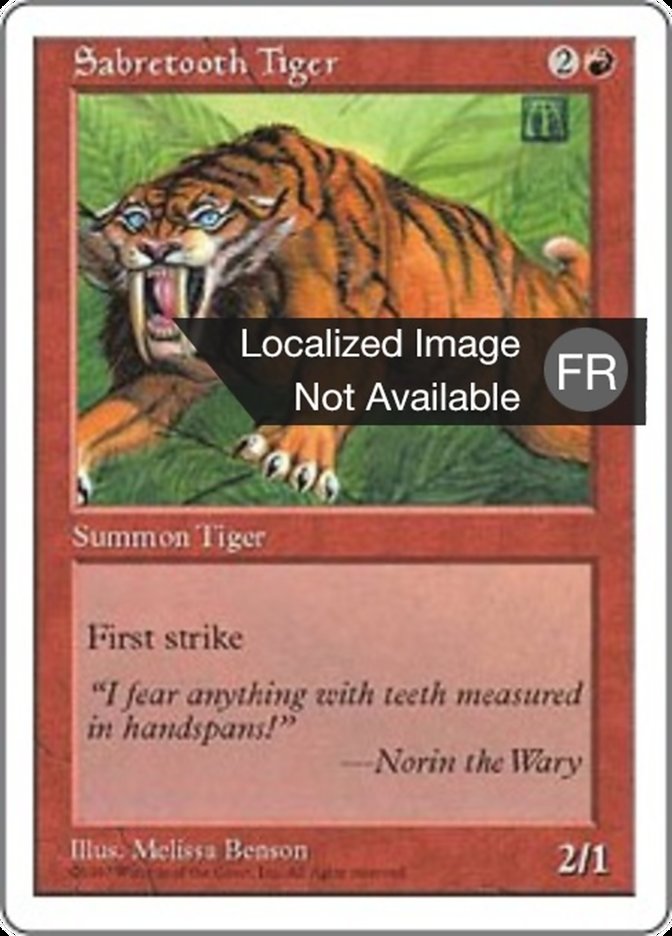 image Tigre à dents de sabre