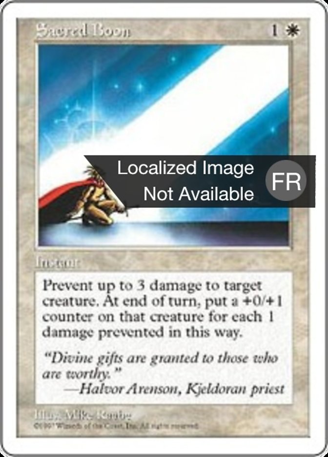 image Faveur sacrée