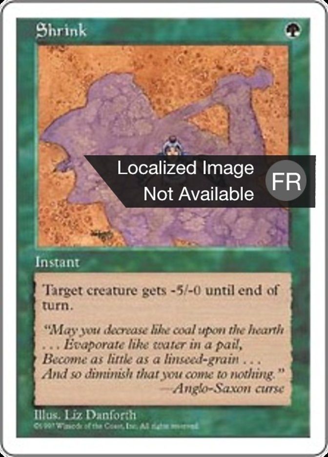 image Rétrécissement