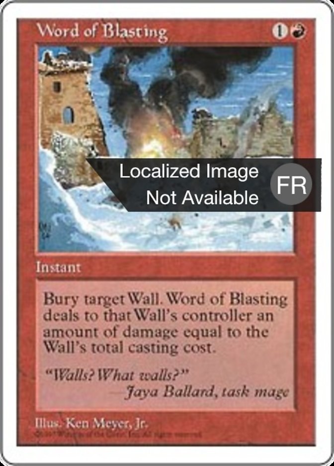 image Mot de déflagration