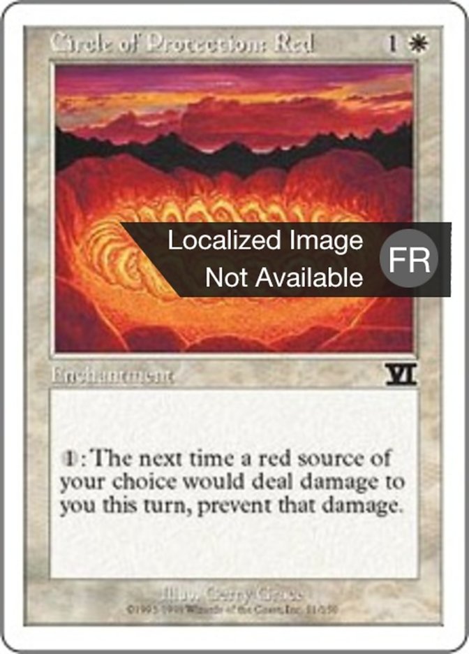 image Cercle de protection : rouge