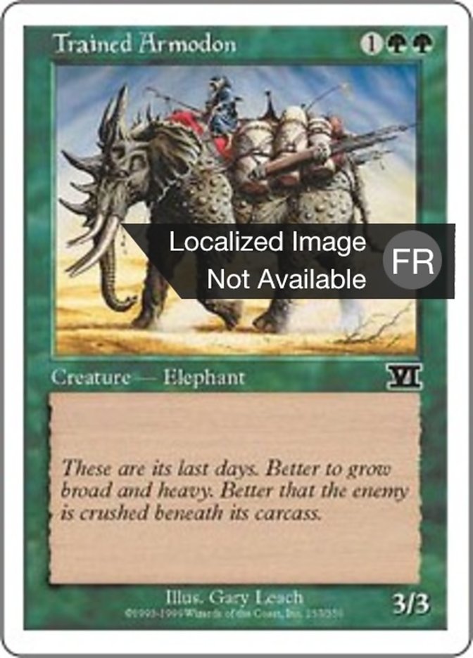 image Armodon dressé