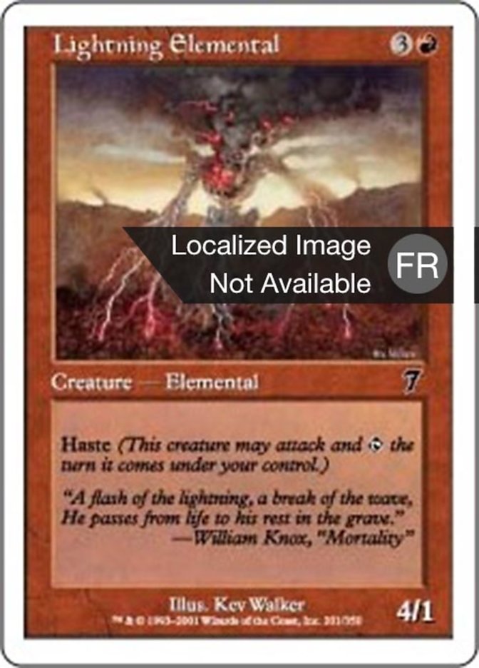 image Élémental d'éclair