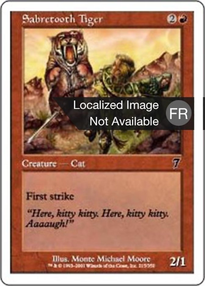 image Tigre à dents de sabre