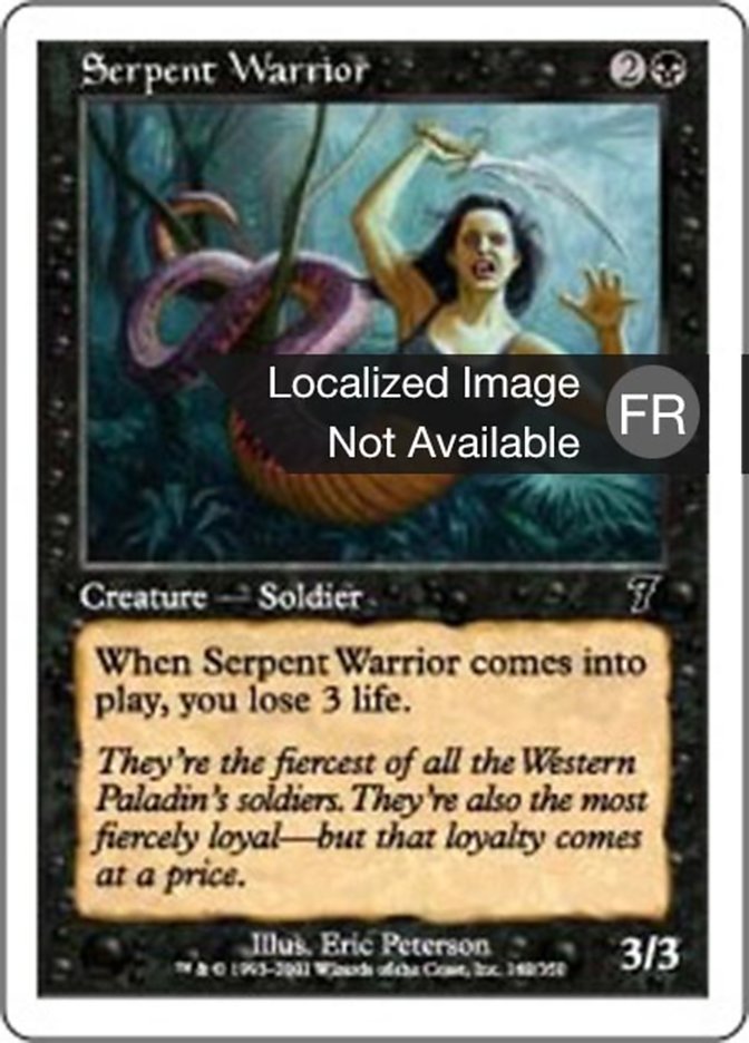 image Guerrier serpentiforme