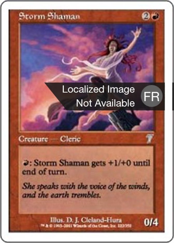 image Shamane de l'orage