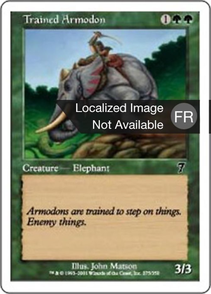 image Armodon dressé