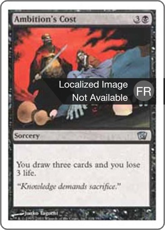 image Le prix de l'ambition