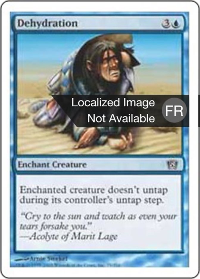 image Déshydratation