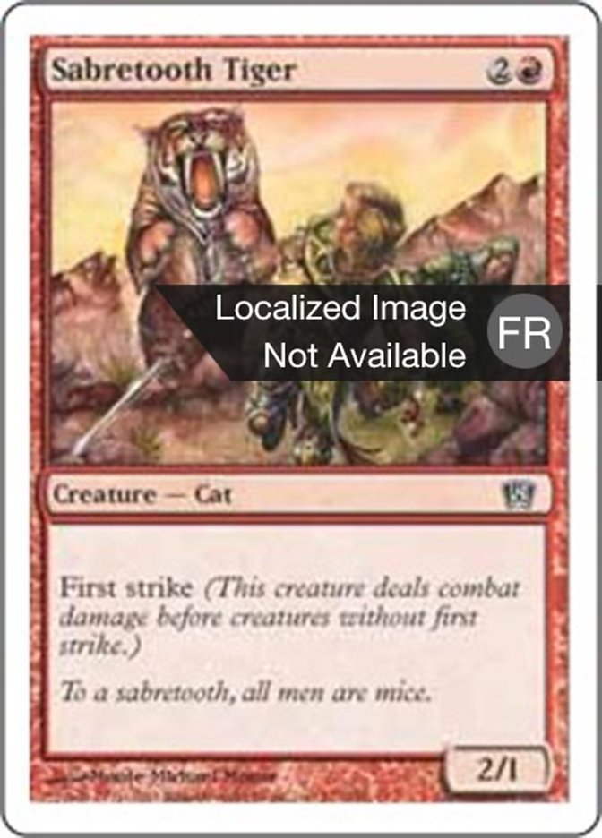 image Tigre à dents de sabre