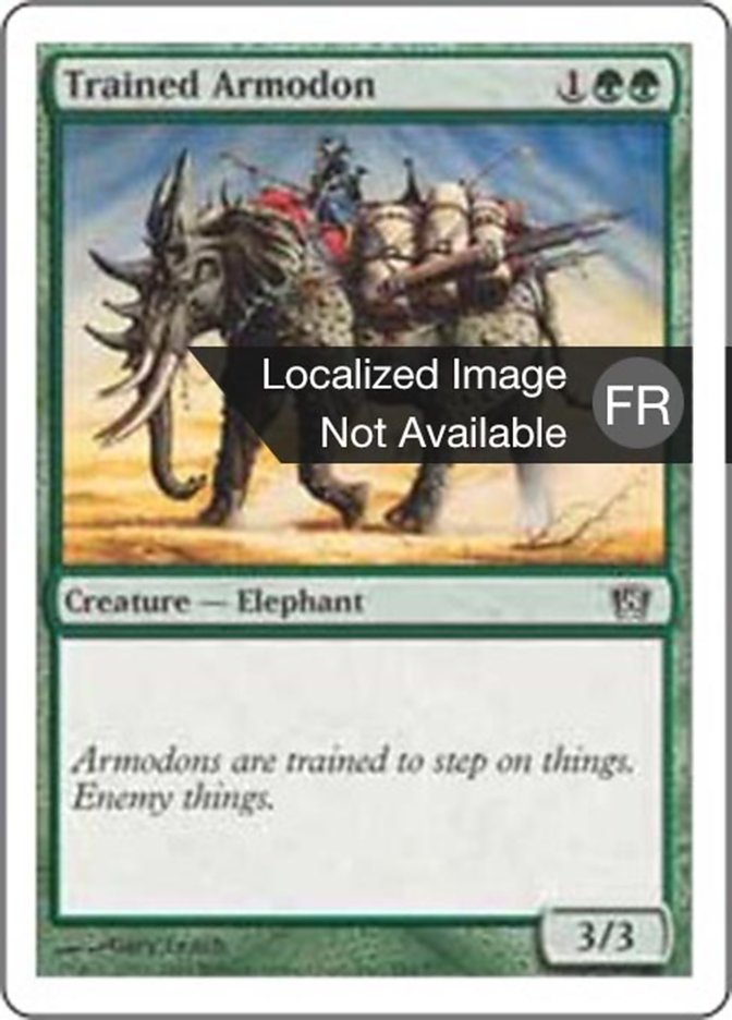 image Armodon dressé