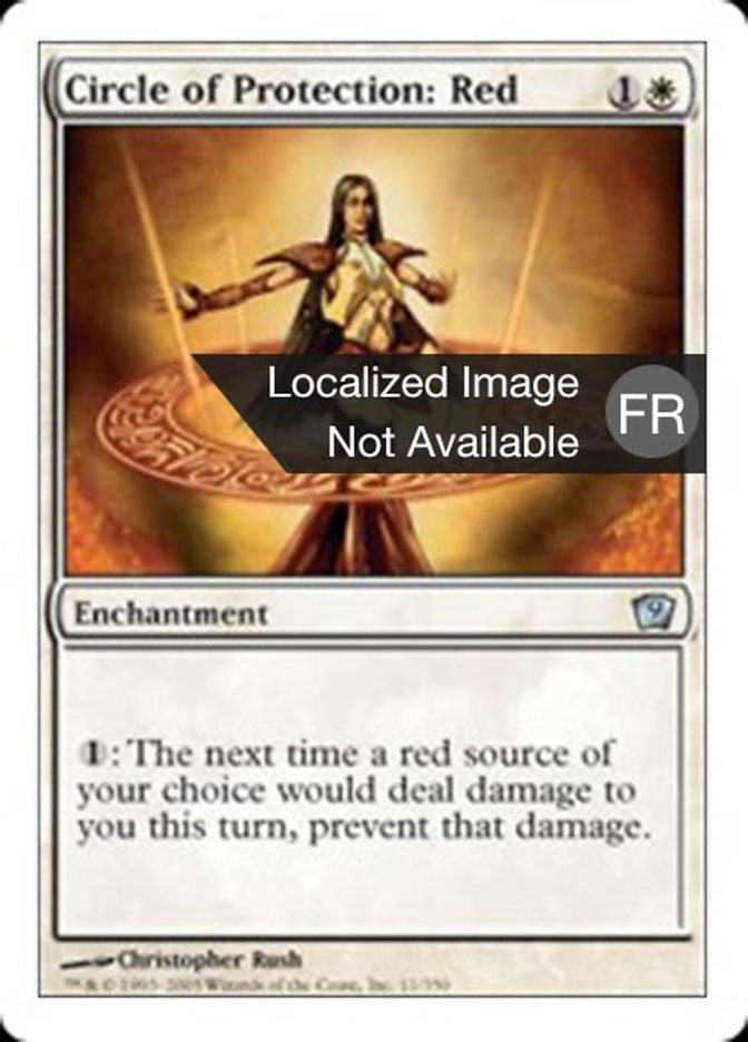 image Cercle de protection : rouge