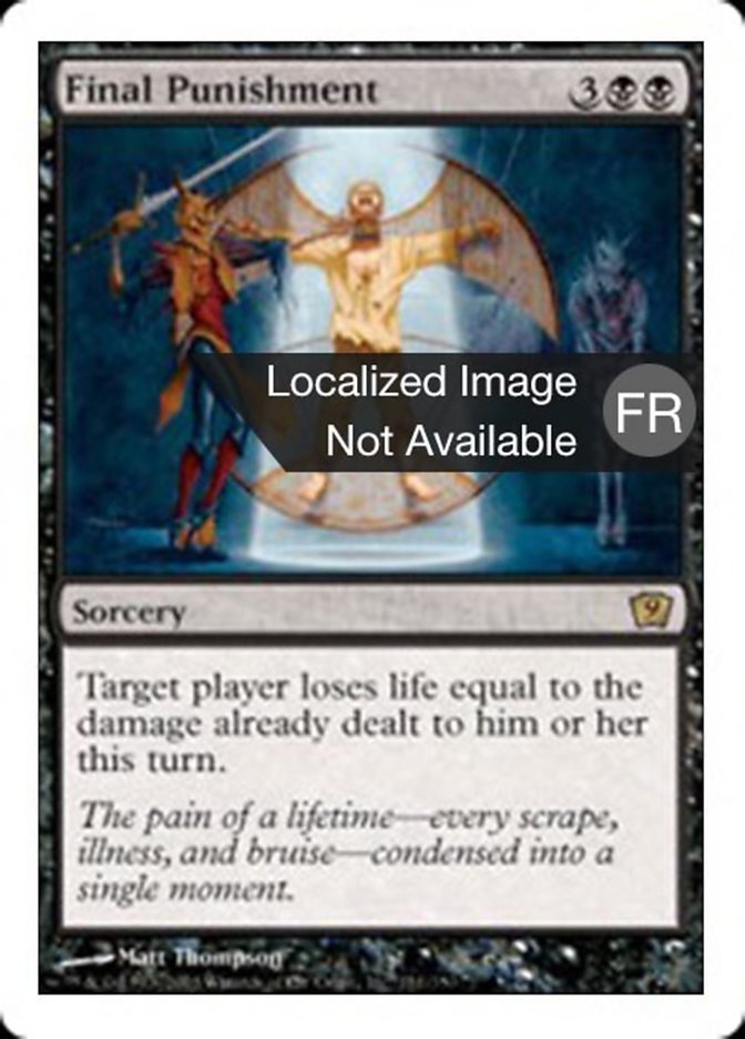 image Punition finale