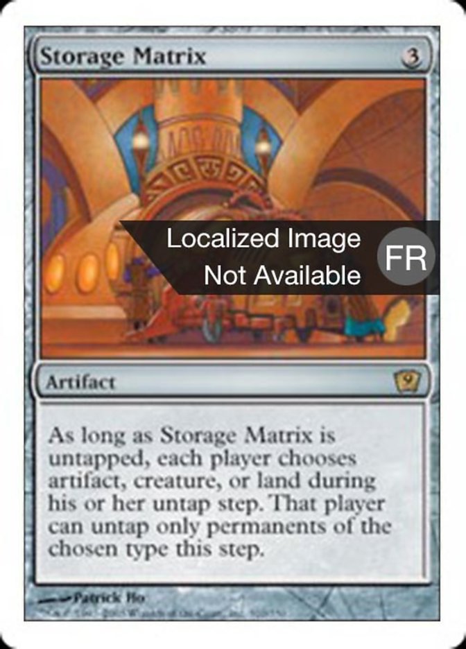 image Matrice de stockage