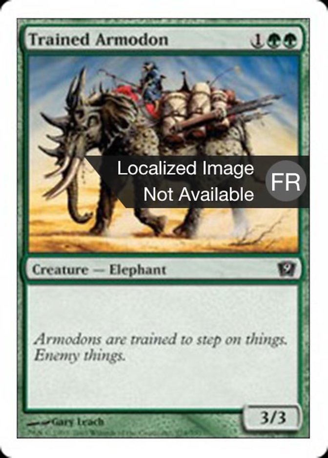 image Armodon dressé