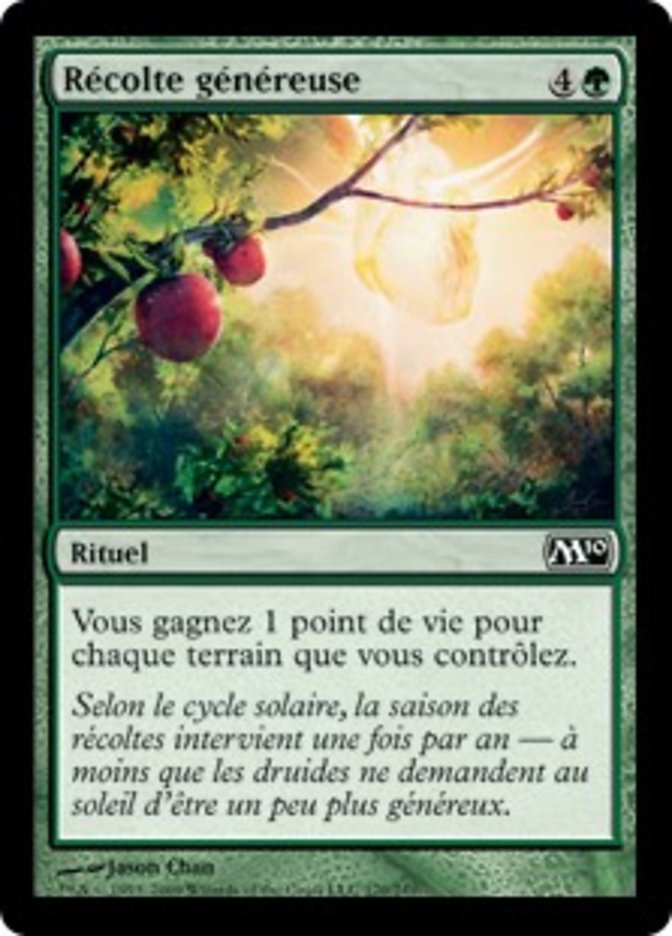 image Récolte généreuse