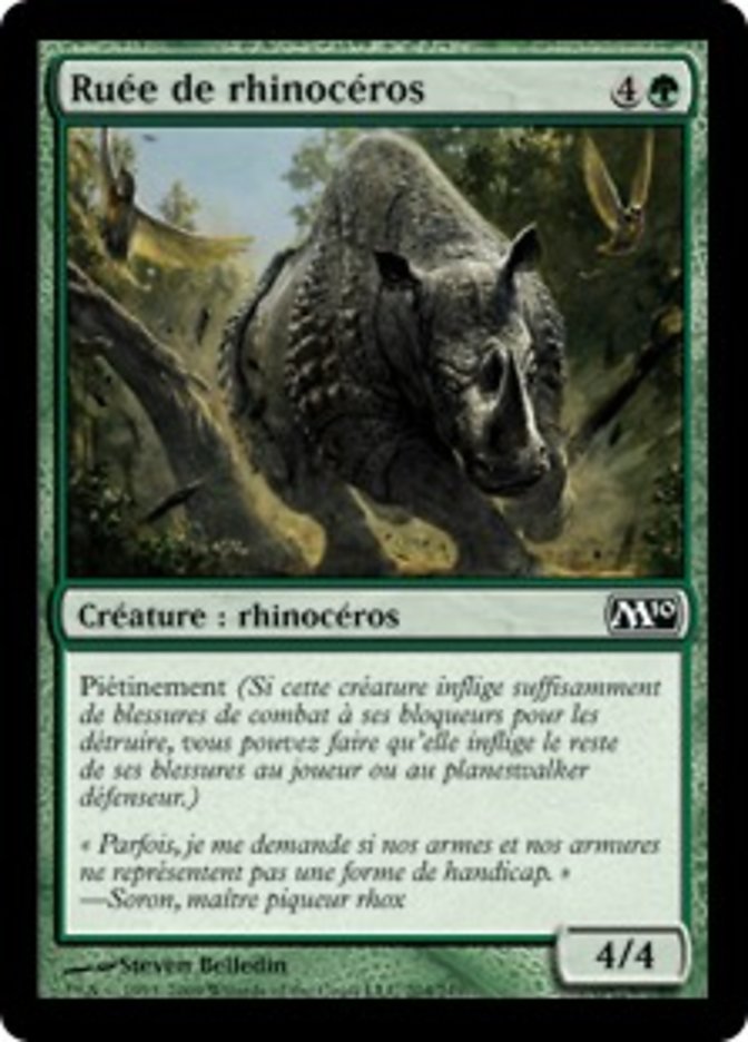 image Ruée de rhinocéros