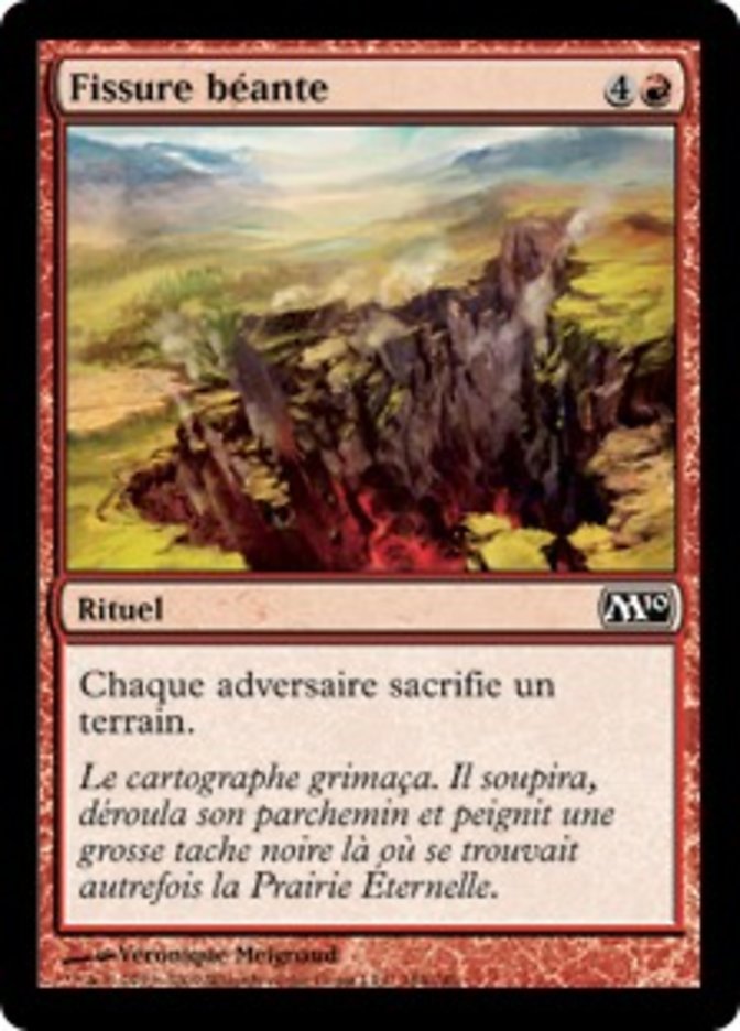 image Fissure béante