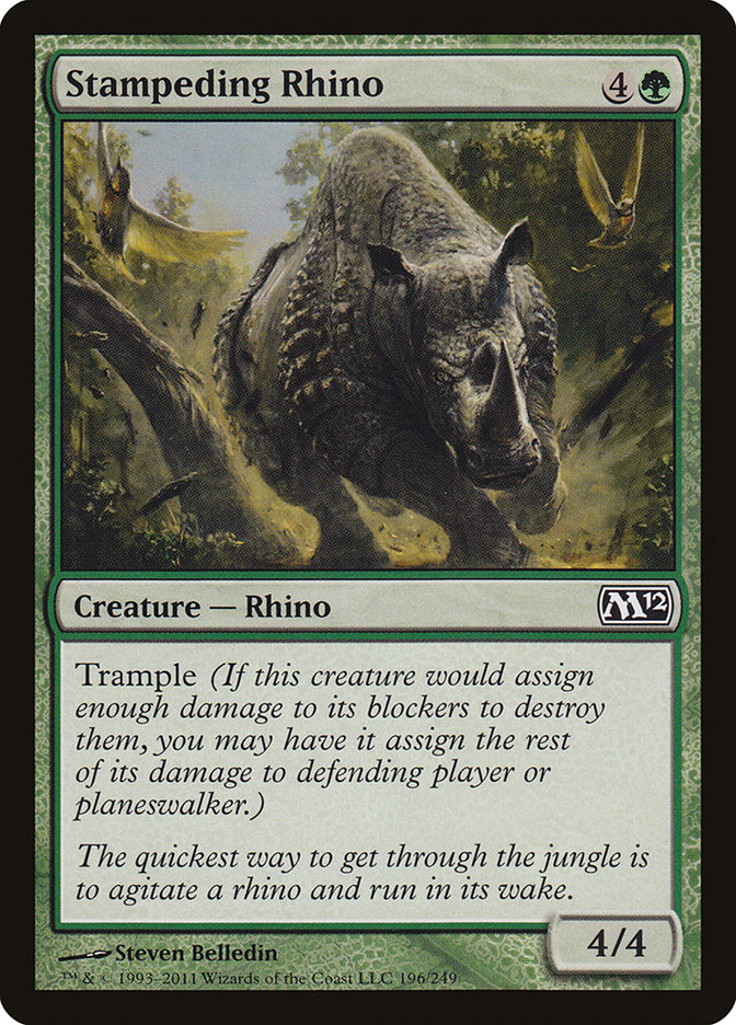 image Stampeding Rhino