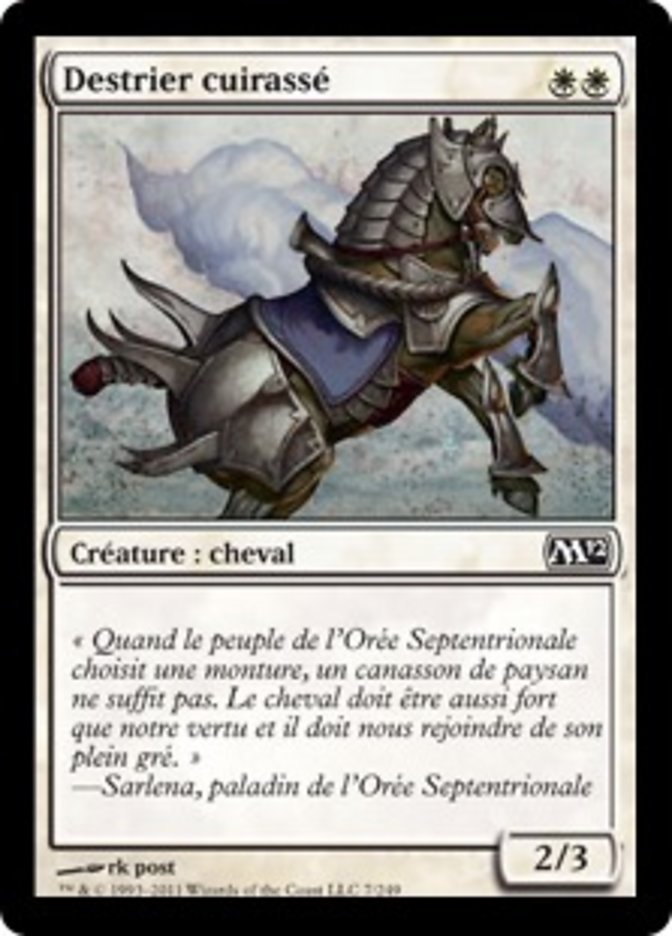 image Destrier cuirassé