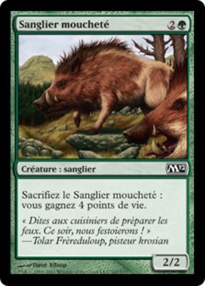 image Sanglier moucheté