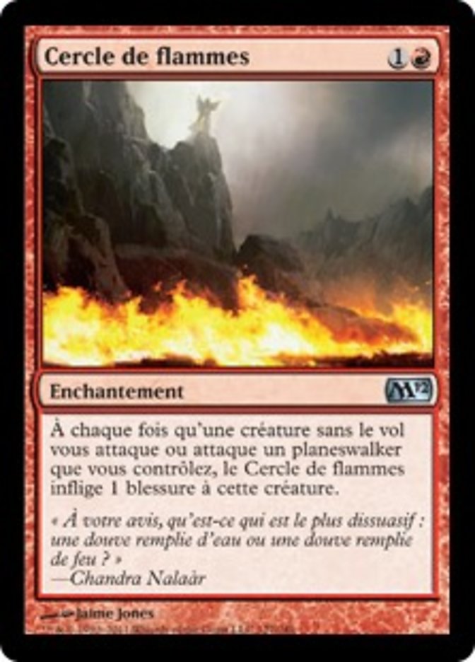 image Cercle de flammes