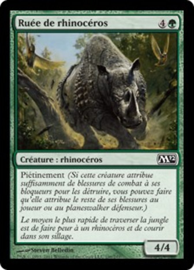 image Ruée de rhinocéros