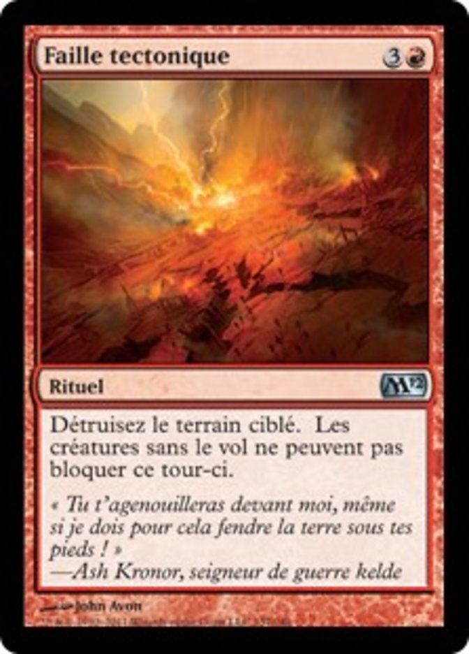 image Faille tectonique