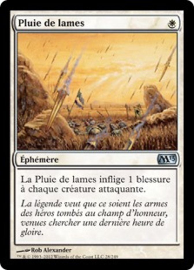 image Pluie de lames