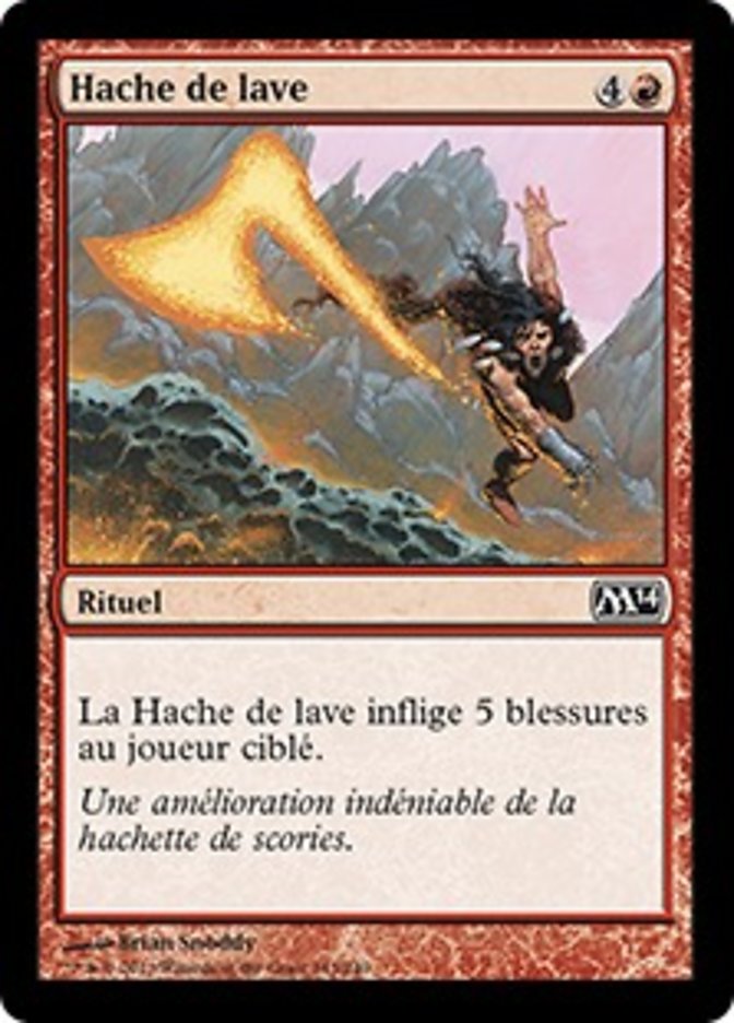 image Hache de lave