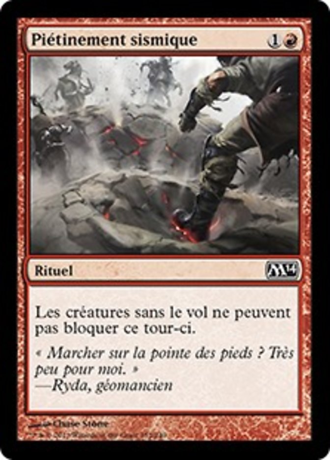 image Piétinement sismique