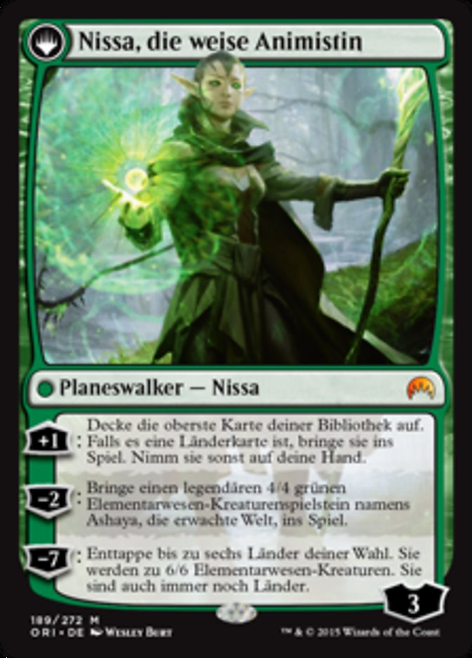 Nissa, Vastwood Seer // Nissa, Sage Animist