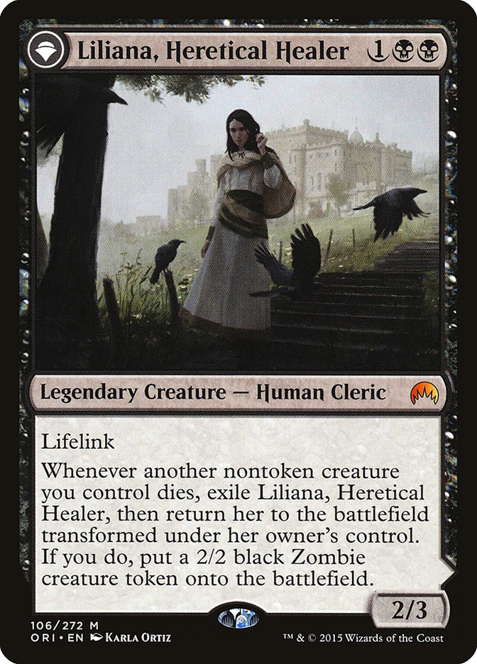 image Liliana, Heretical Healer // Liliana, Defiant Necromancer