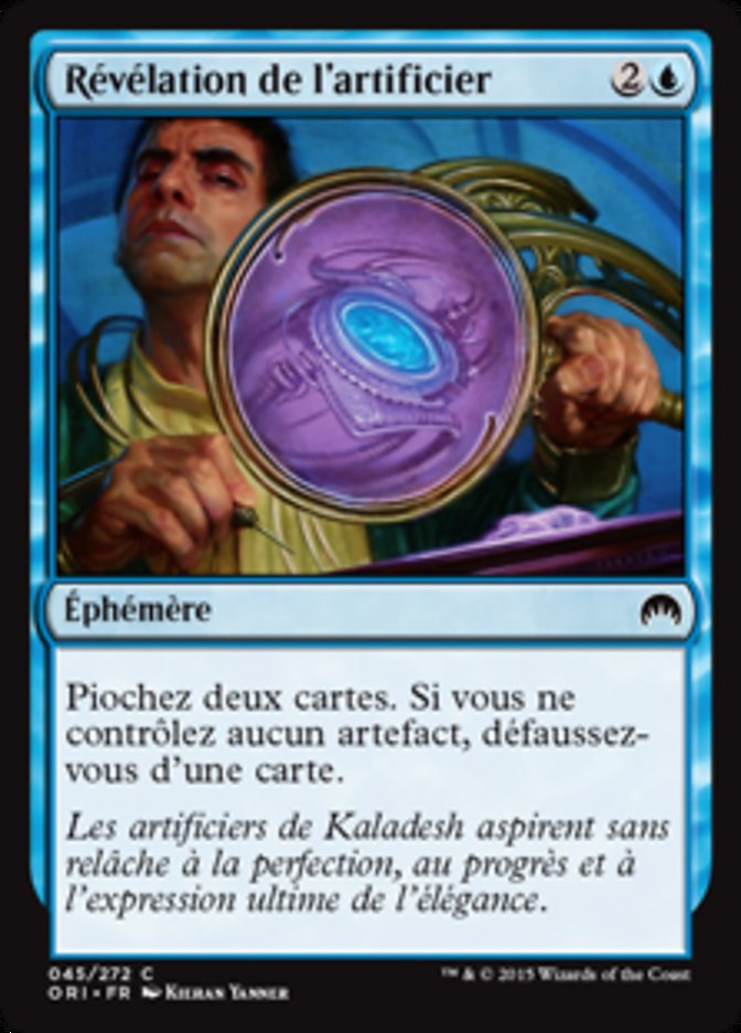 image Révélation de l'artificier