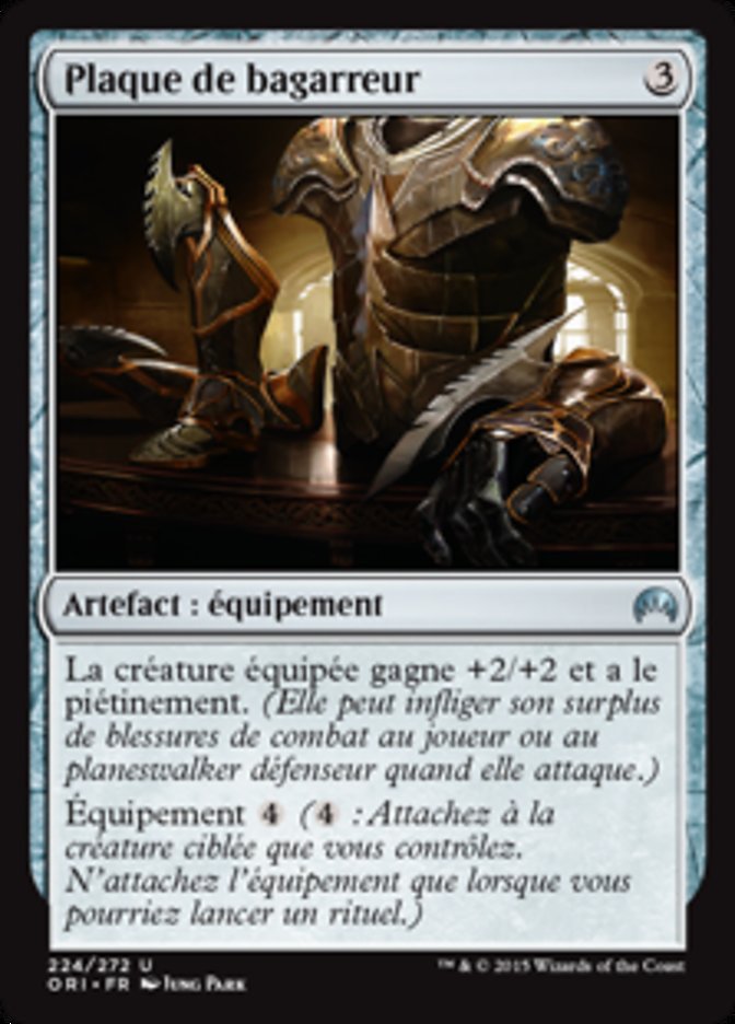 image Plaque de bagarreur