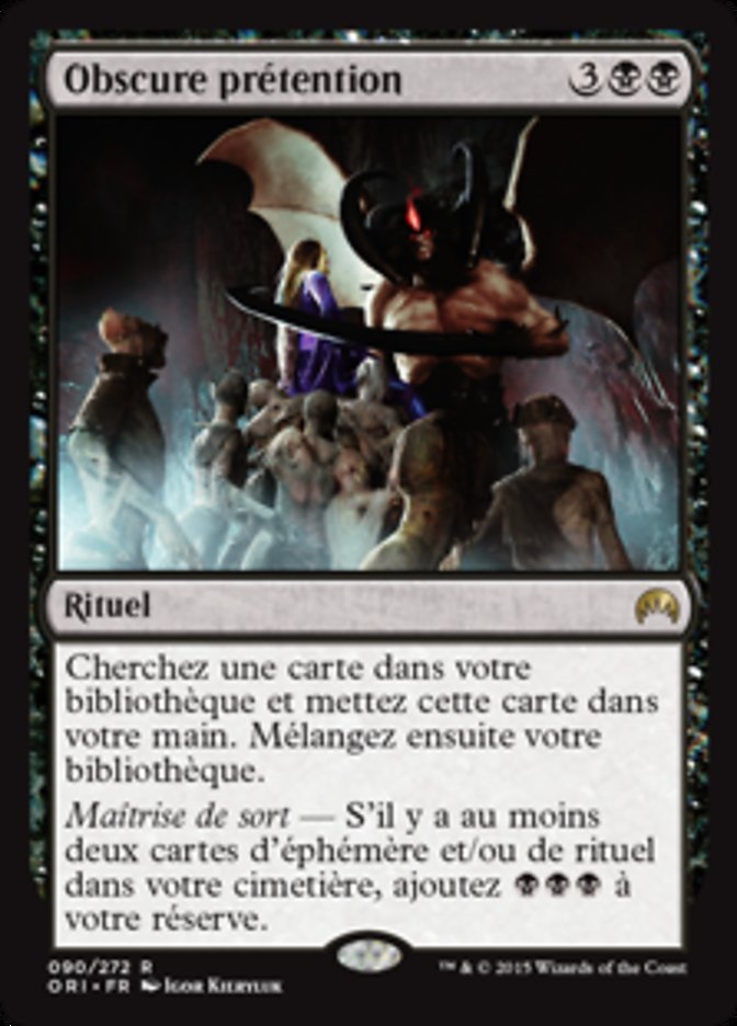 image Obscure prétention