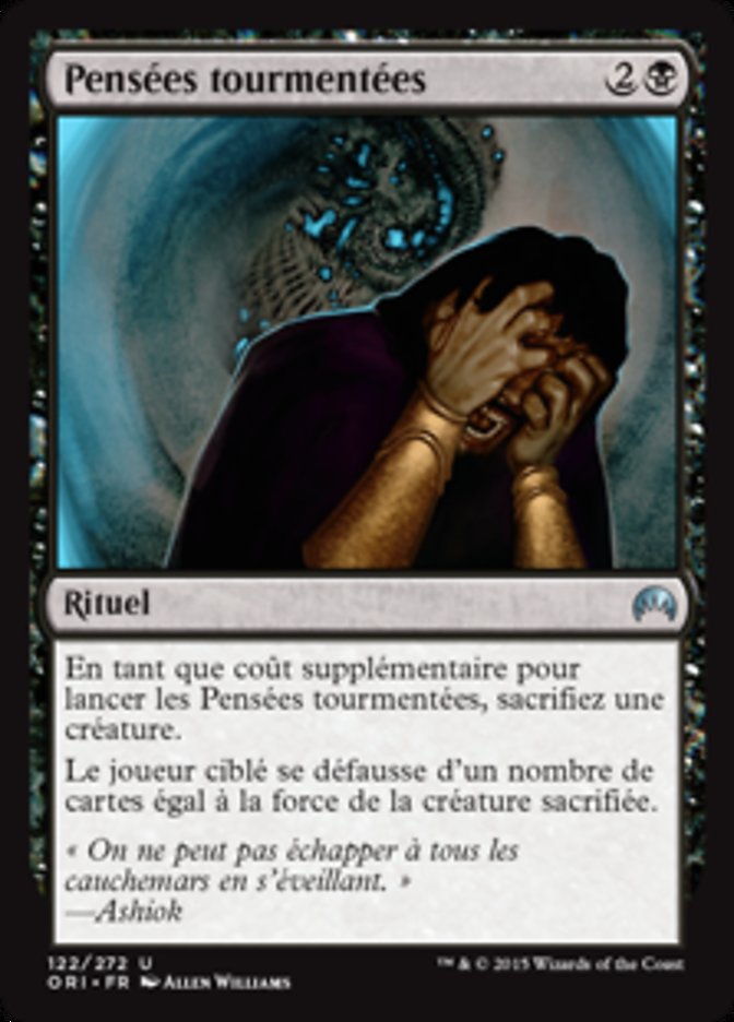 image Pensées tourmentées