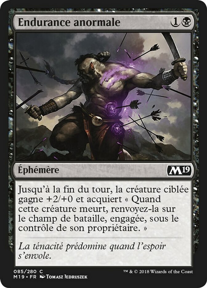 image Endurance anormale