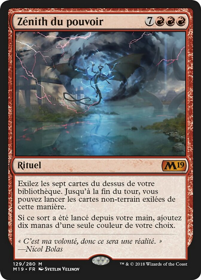 image Zénith du pouvoir