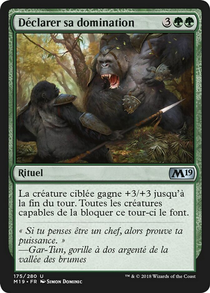 image Déclarer sa domination