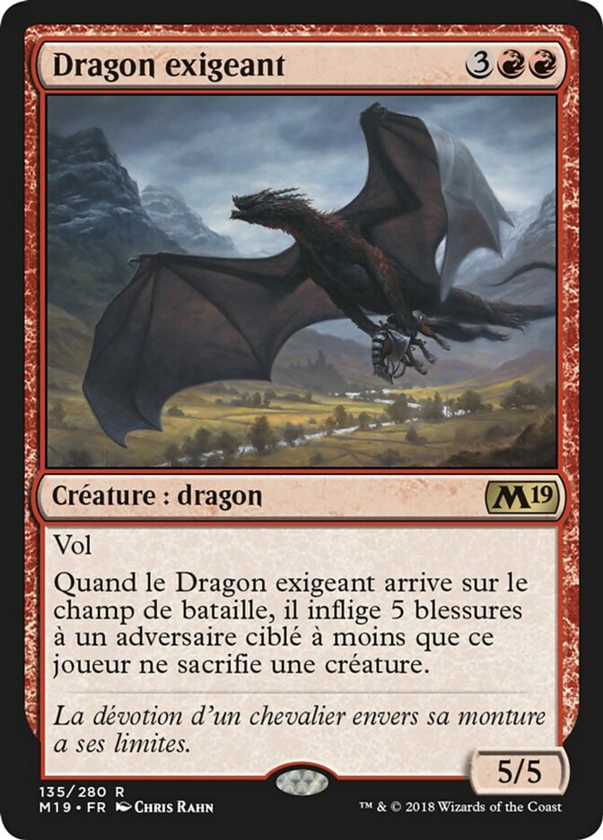 image Dragon exigeant