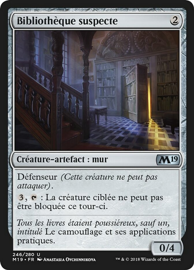 image Bibliothèque suspecte