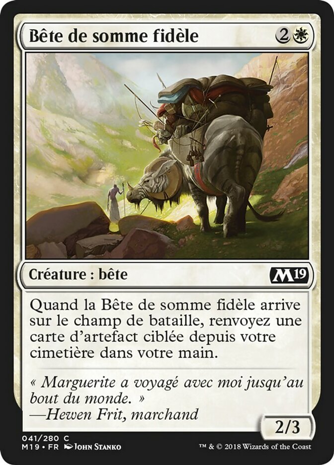 image Bête de somme fidèle
