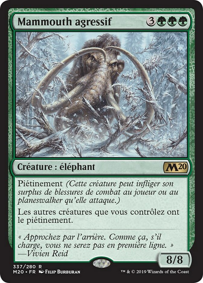 image Mammouth agressif